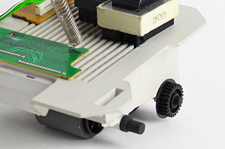 Front end loader bottom made from fax parts.