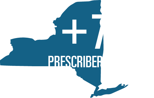 an increase of 72% of prescribers were enabled (in New York)